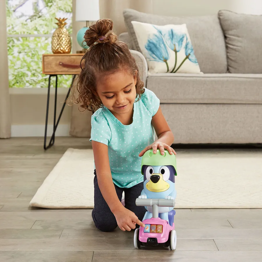 VTech Bluey - Trotti-Bluey Interactive- Pat'Patrouille, Peppa Pig, Bluey