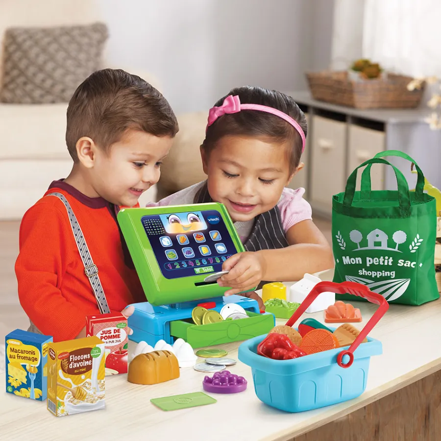 VTech Caisse Enregistreuse Interactive Maxi Shopping- Dinette Et Autres Jeux D'Imitation