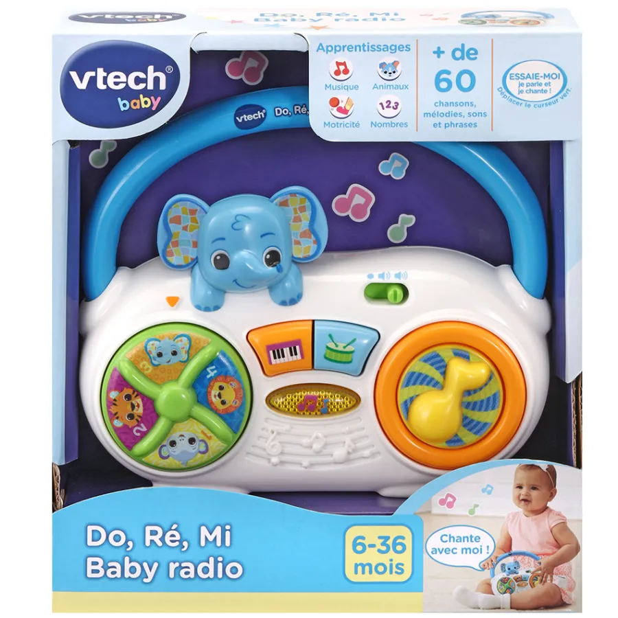 VTech Baby Do, Re, Mi Baby Radio- Instruments De Musique