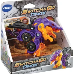 Switch & Go Dinos Jouet Dinosaure Petite Voiture - - Voitures Dinos