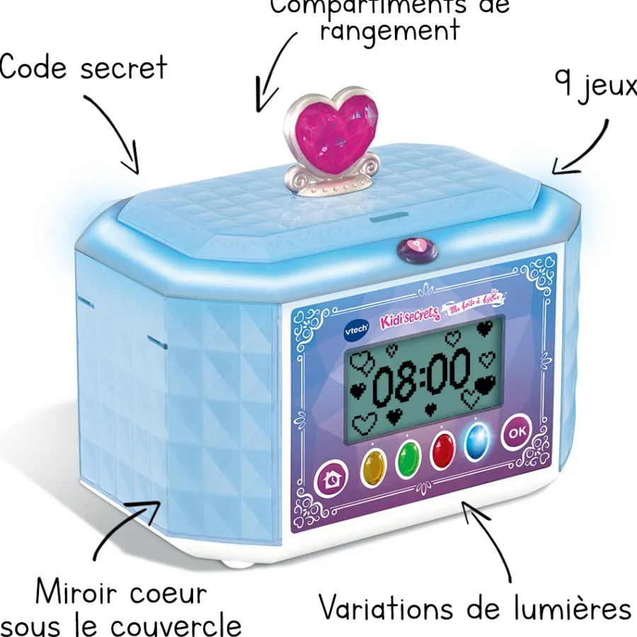 Kidi secrets - Ma Boite A Bijoux Bleue- Journal Intime