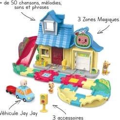 Tut Tut Bolides La Maison A Surprises De Jay Jay - Cocomelon- Voitures Jouets Garages Et Circuits