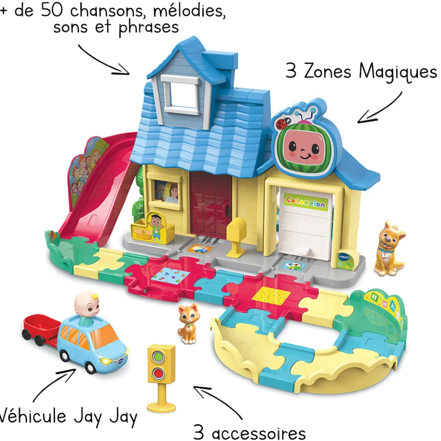 Tut Tut Bolides La Maison A Surprises De Jay Jay - Cocomelon- Voitures Jouets Garages Et Circuits