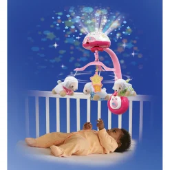 VTech Baby Lumi Mobile Compte-Moutons Rose - Mobile Bébé- Veilleuses Et Mobiles Bébé