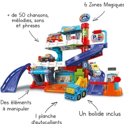 Tut Tut Bolides Maxi Garage Interactif - Serie Pro- Voitures Jouets Garages Et Circuits