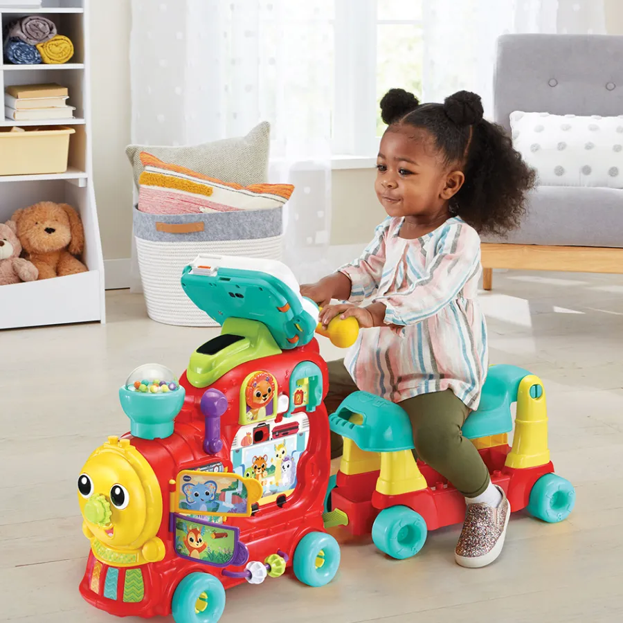VTech Baby Maxiloco, Mon Trotti Train 7 En 1- Porteurs, Trotteurs