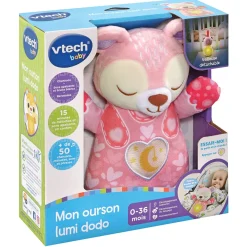 VTech Baby Mon Ourson Lumi Dodo Rose- Peluches Et Doudous