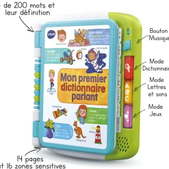 Magibook Mon Premier Dictionnaire Parlant- Jeux Pour Apprendre À Lire, Compter, Écrire