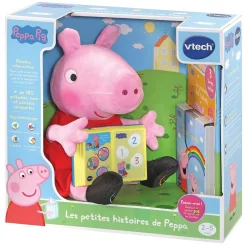 VTech Peppa Pig - Les Petites Histoires De Peppa- Peluches Et Compagnons Interactifs