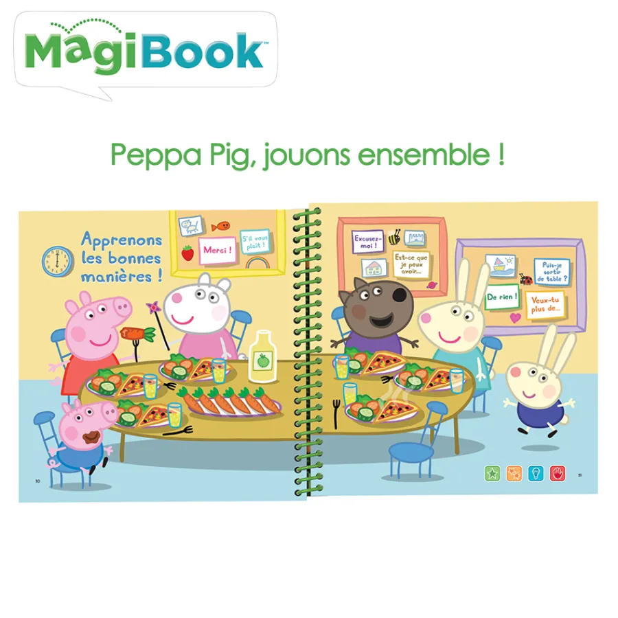 Magibook Peppa Pig, Jouons Ensemble !- Jeux Pour Apprendre À Lire, Compter, Écrire