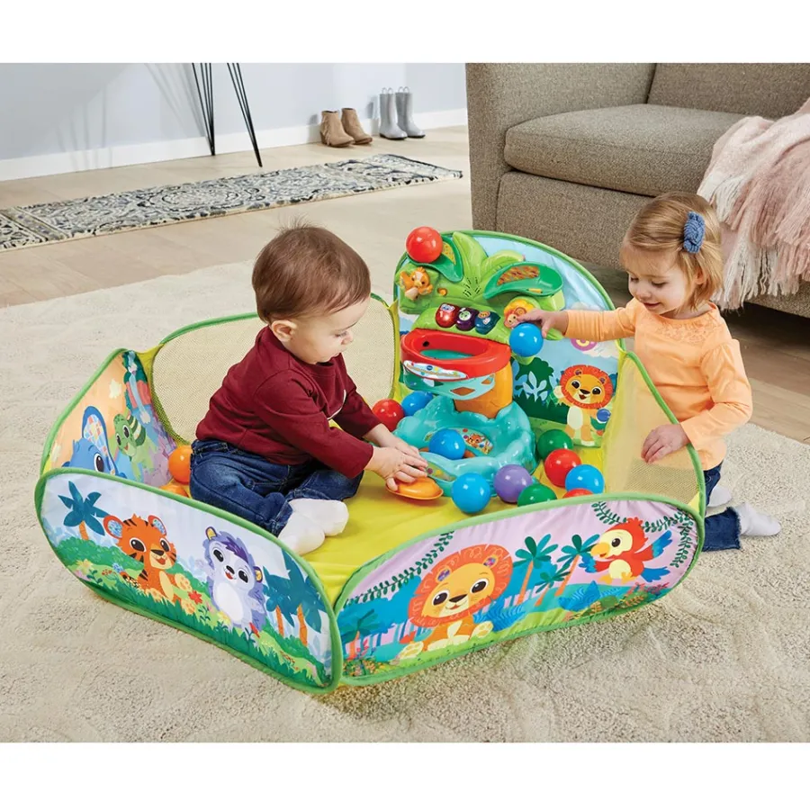 VTech Baby Piscine A Balles Interactive Des P'Tits Loulous- Balles, Toupies Et Cubes