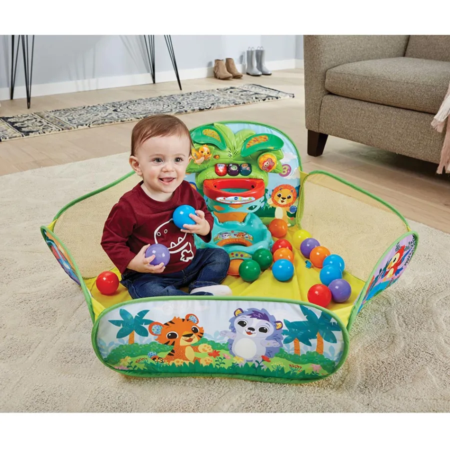 VTech Baby Piscine A Balles Interactive Des P'Tits Loulous- Balles, Toupies Et Cubes