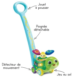 VTech Baby Pousse-Pousse Tortue- Véhicules Et Jouets Roulants