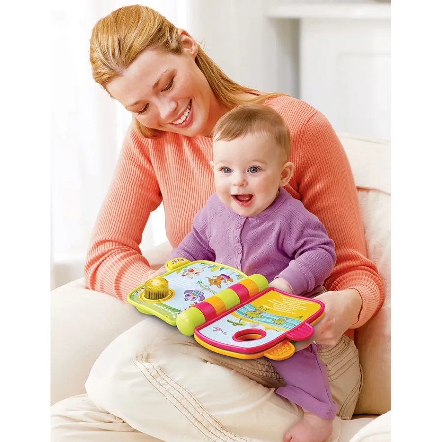 VTech Baby P'Tit Livre Enchante - Mes Premieres Comptines- Livres Pour Bébé