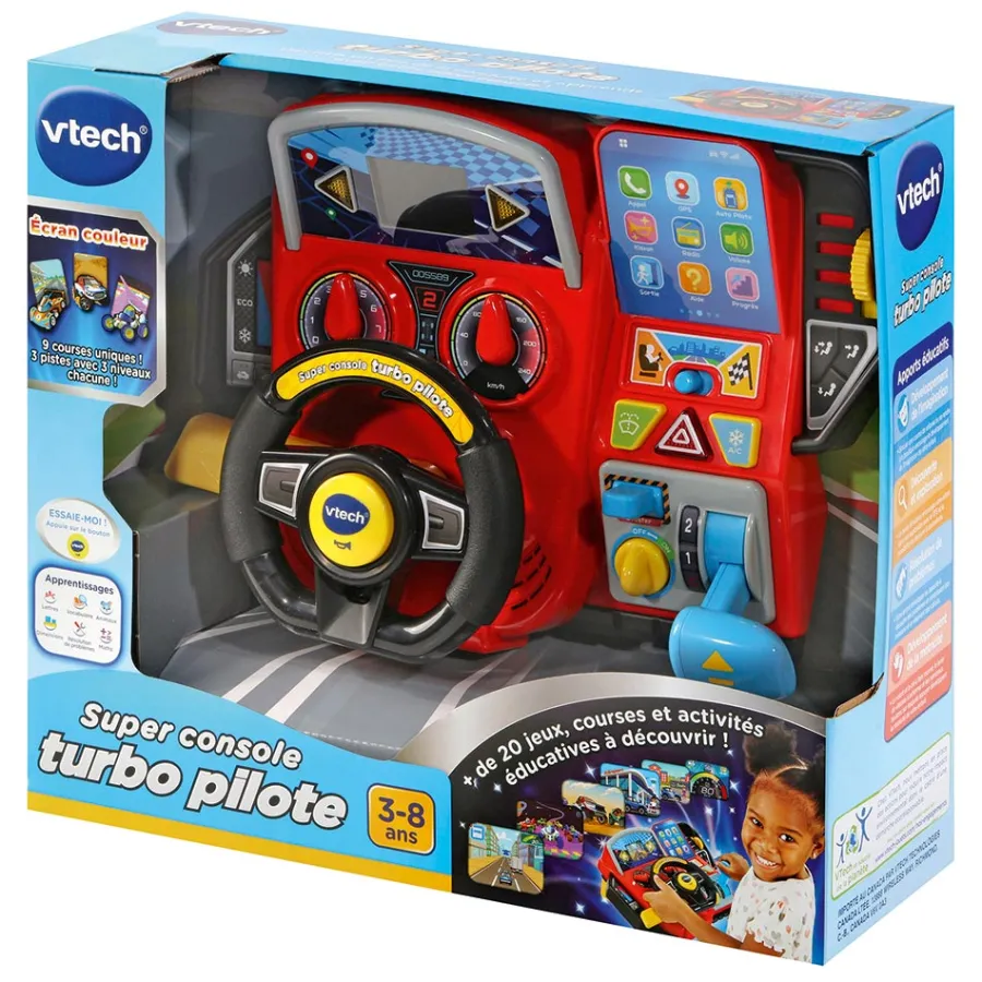 VTech Super Console Turbo Pilote- Ordinateurs, Tablettes Et Consoles