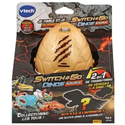 Switch & Go Dinos Surprise - 8 Modeles A Collectionner- Voitures Dinos