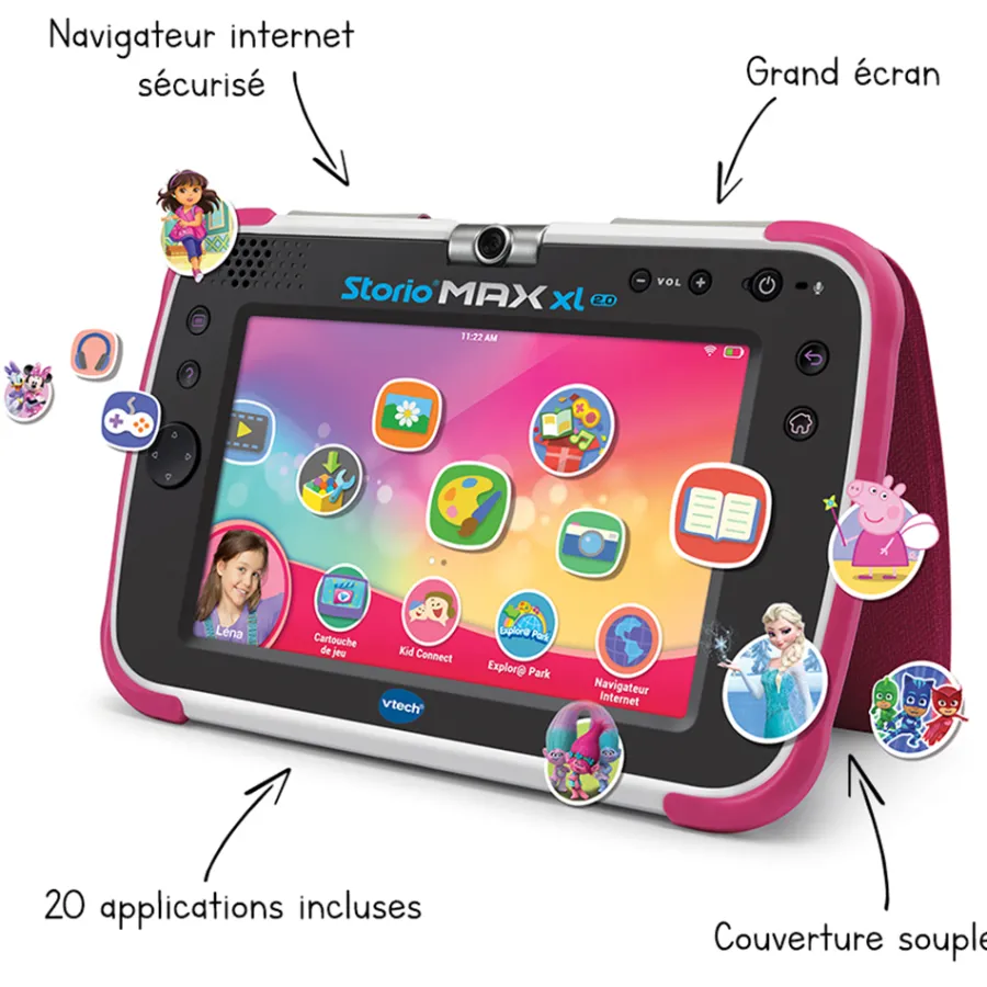 Storio Tablette Educative Max Xl 2.0 Rose- Tablettes Enfant