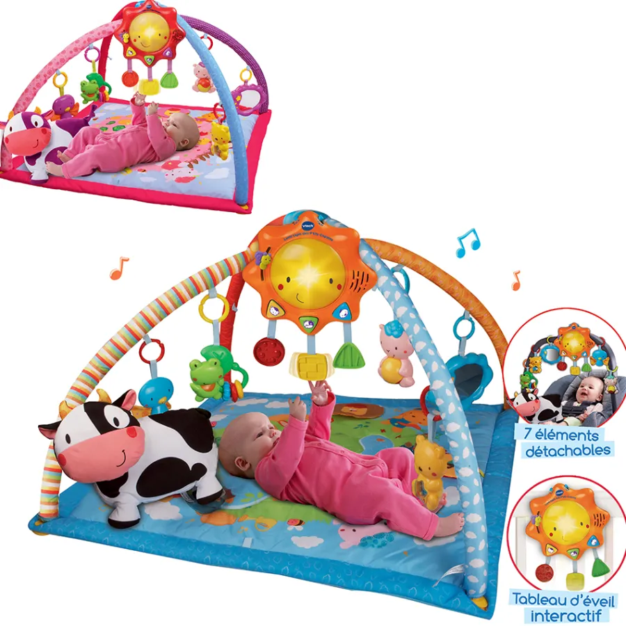 VTech Baby Tapis D'éveil Lumi Tapis Des P'Tits Copains- Tapis D'éveil Et Arches