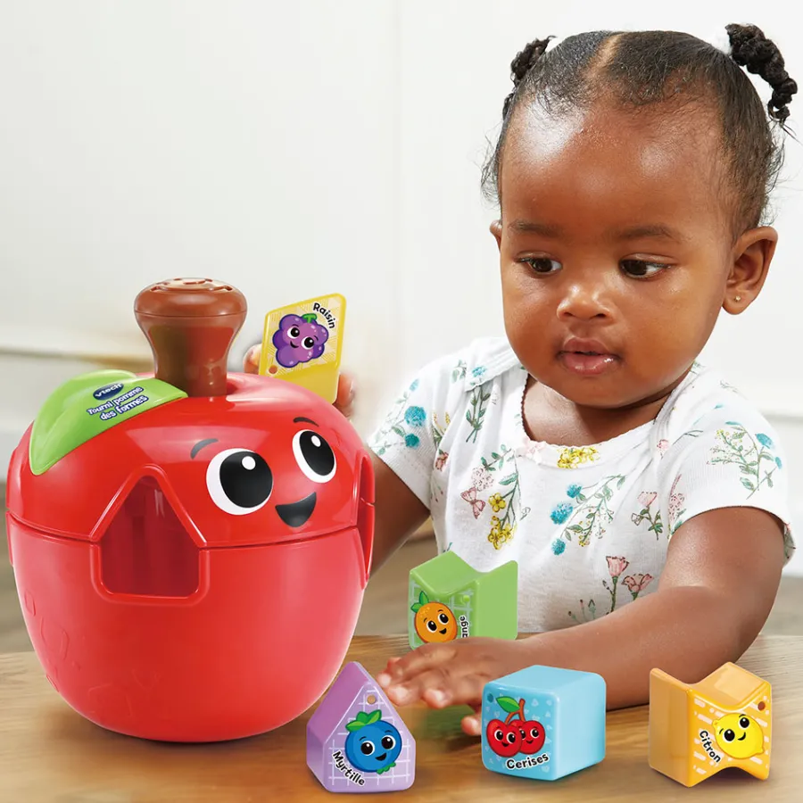 VTech Tourni Pomme Des Formes- Jouets À Empiler, À Encastrer
