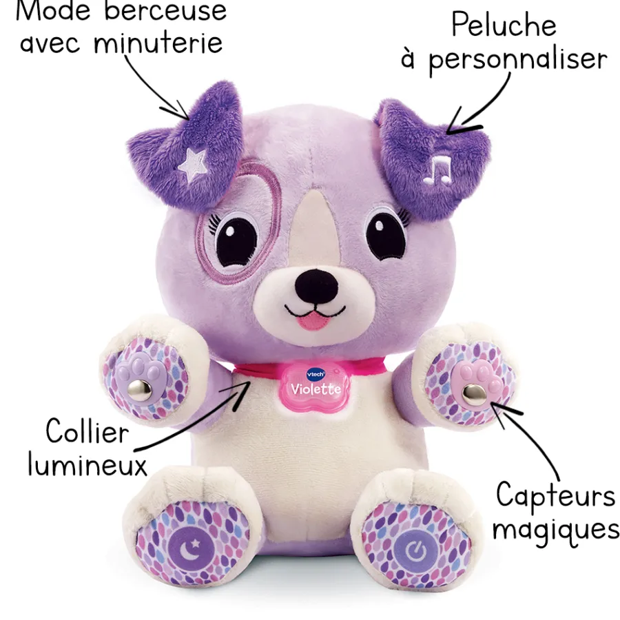 VTech Violette, Mon Amie Pattes Magiques- Animaux Interactifs